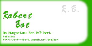 robert bot business card